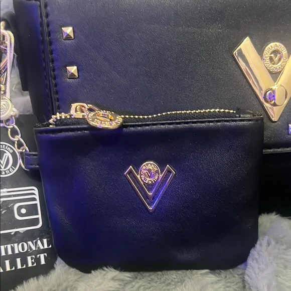 Valentino Orlandi Purse & Wallet  Gold Studs Shoulder/Handbag/Crossbody NWT - Picture 7 of 9